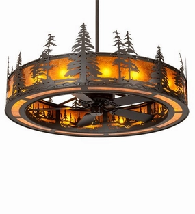 Tall Pines 16 Light Chandel-Air decorative fandeliers with lights