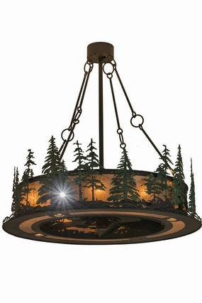 Tall Pines 16 Light Chandel-Air decorative fandeliers with lights