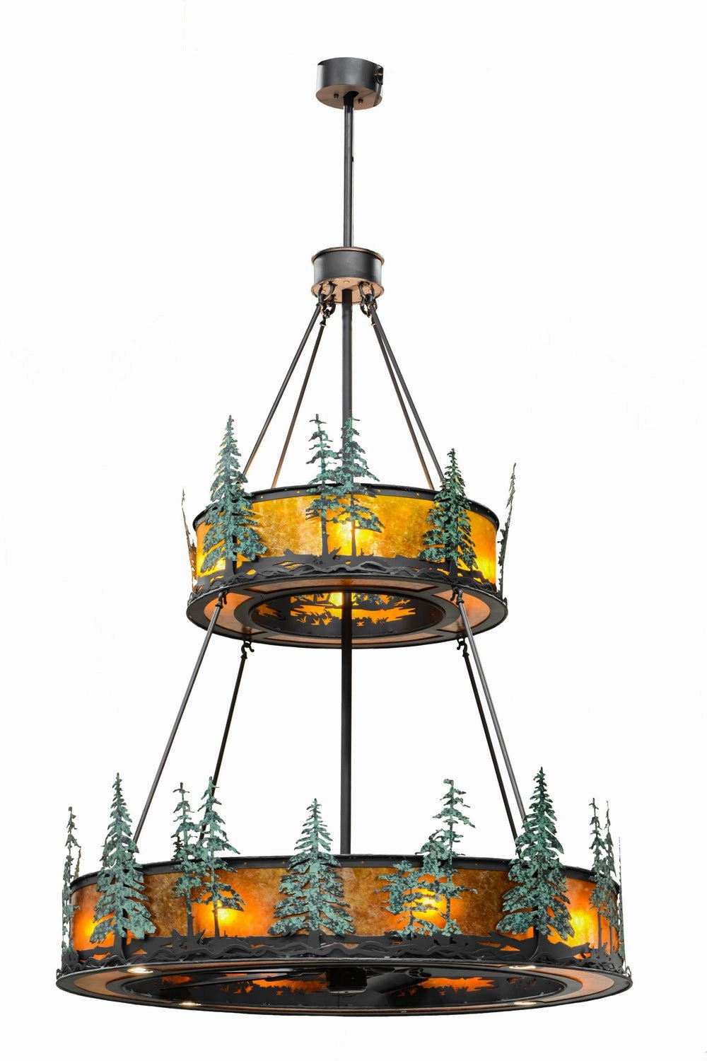 Tall Pines 20 Light Chandel-Air decorative fandeliers with lights