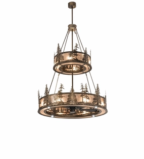 Tall Pines 20 Light Chandel-Air decorative fandeliers with lights