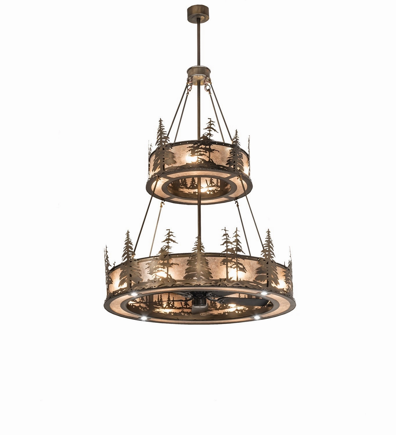 Tall Pines 20 Light Chandel-Air large electric fans for spacious rooms
