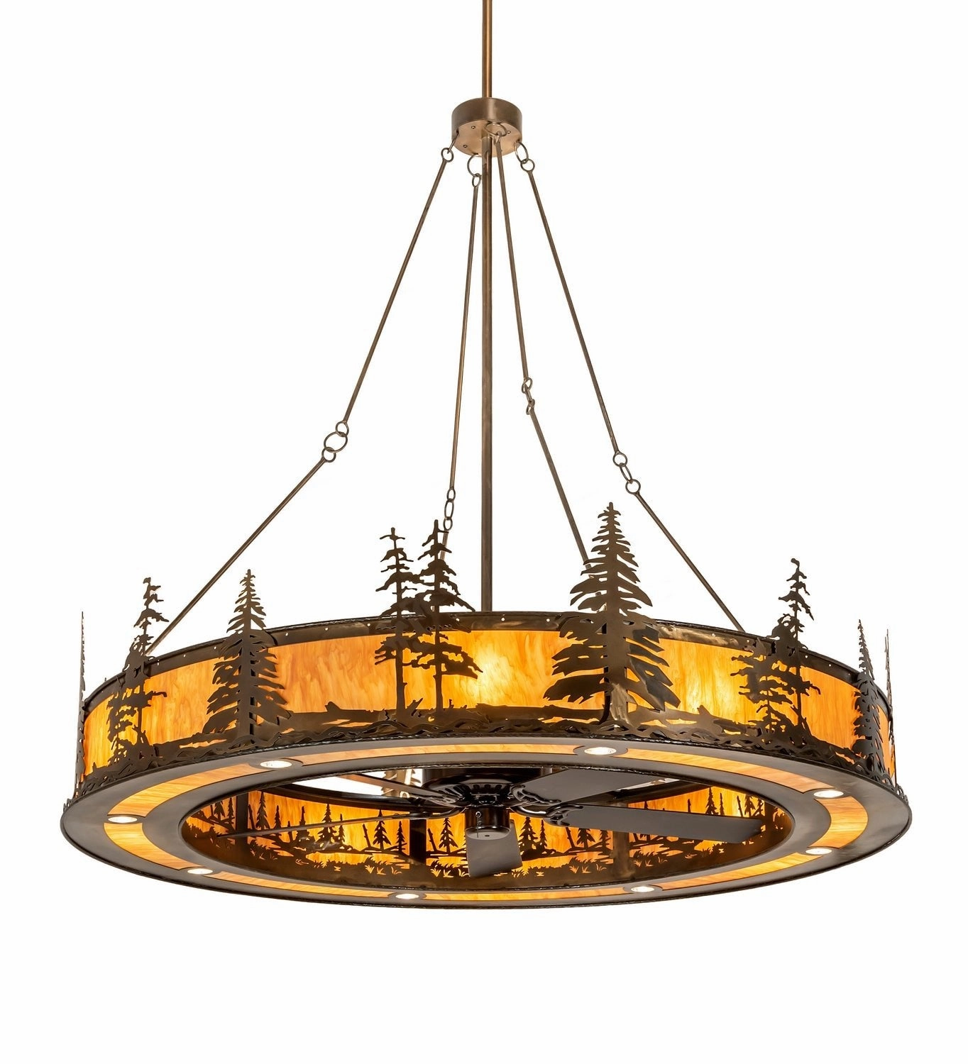 Tall Pines 24 Light Chandel-Air large electric fans for spacious rooms