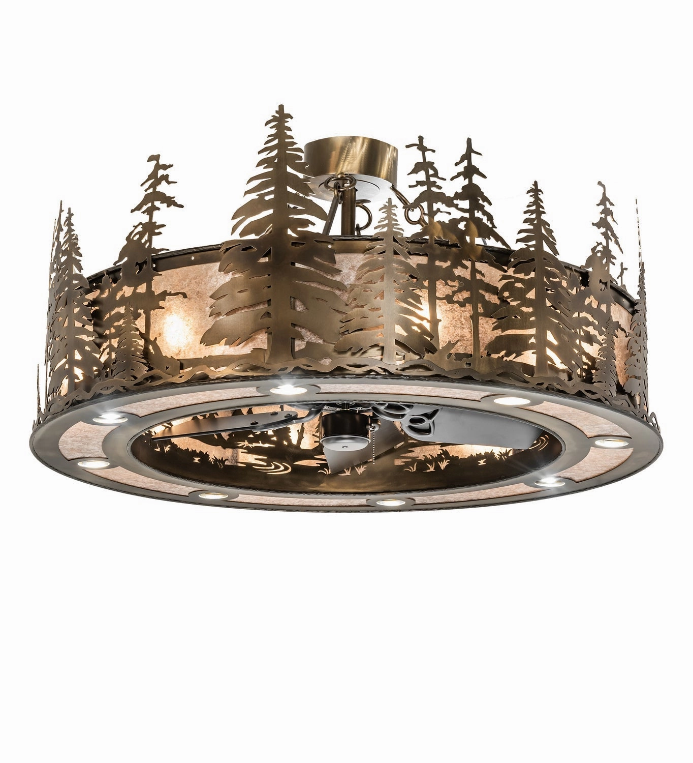Tall Pines 24 Light Chandel-Air decorative fandeliers with lights