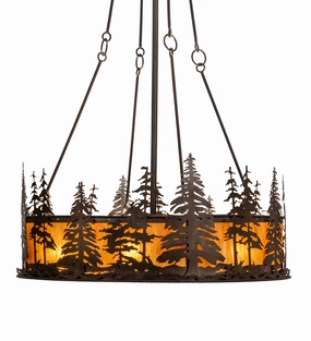 Tall Pines 24 Light Chandel-Air decorative fandeliers with lights