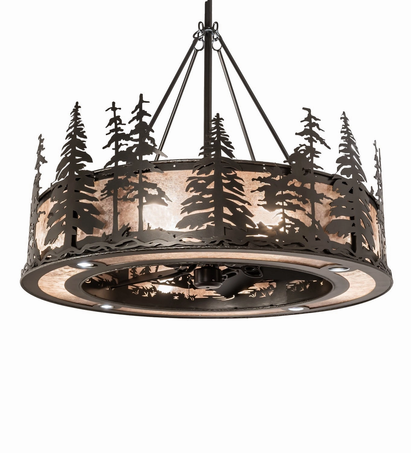 Tall Pines 28 Light Chandel-Air decorative fandeliers with lights
