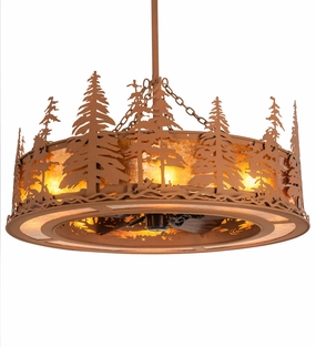 Tall Pines Eight Light Chandel-Air decorative fandeliers with lights