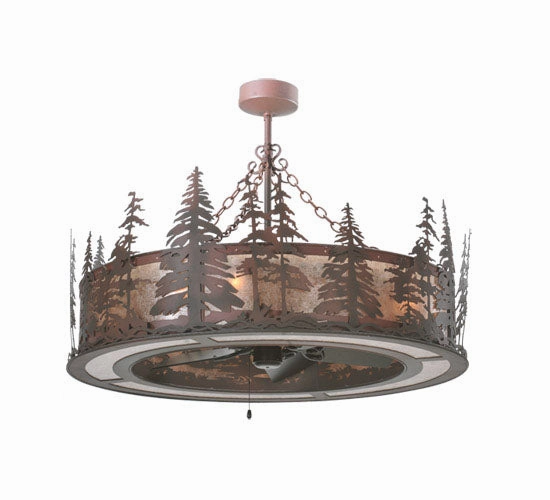 Tall Pines Eight Light Chandel-Air decorative fandeliers with lights