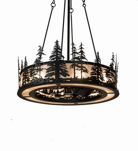 Tall Pines Eight Light Chandel-Air decorative fandeliers with lights