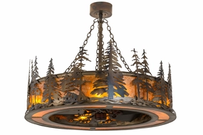 Tall Pines Eight Light Chandel-Air decorative fandeliers with lights