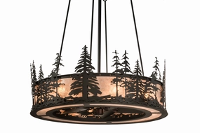 Tall Pines Eight Light Chandel-Air decorative fandeliers with lights