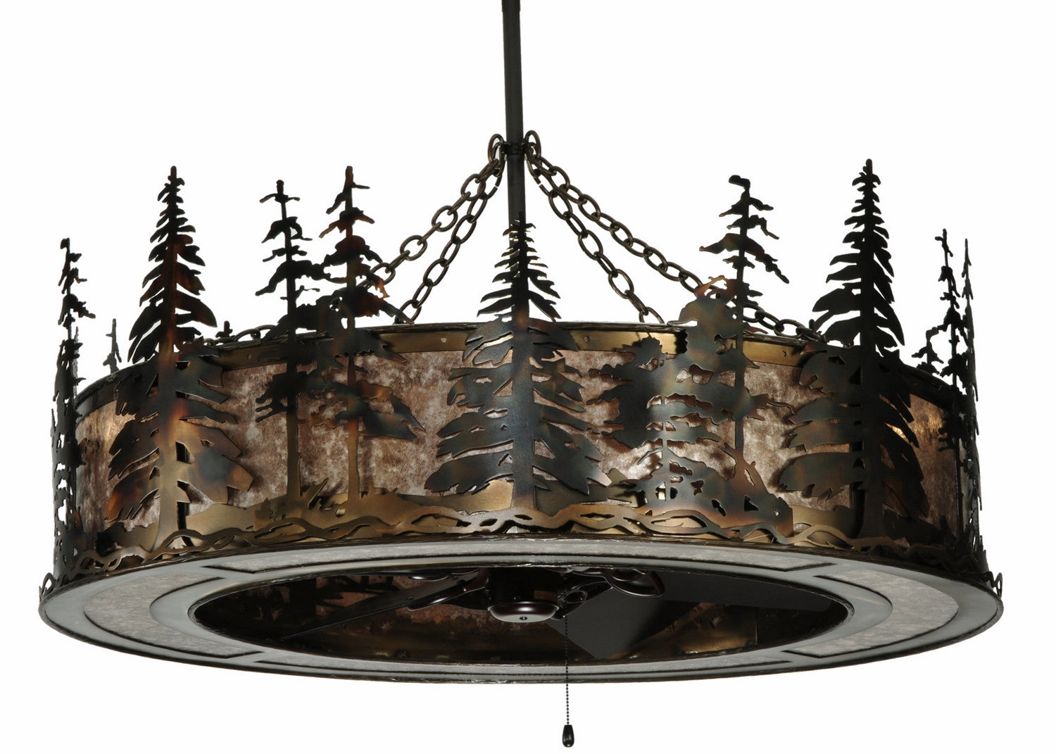 Tall Pines Eight Light Chandelier large electric fans for spacious rooms