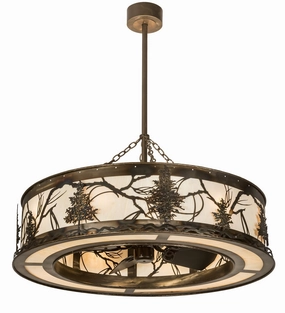 Tamarack 16 Light Chandel-Air decorative fandeliers with lights