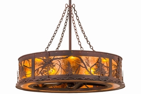 Tamarack 16 Light Chandel-Air decorative fandeliers with lights