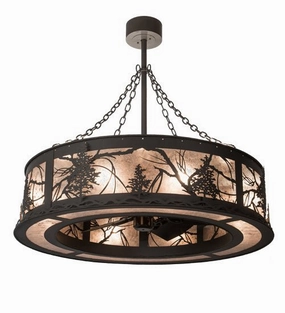 Tamarack 16 Light Chandel-Air decorative fandeliers with lights