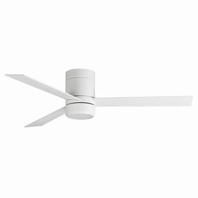 Tanker 52"Ceiling Fan Matte White compact medium fans for desks and counters
