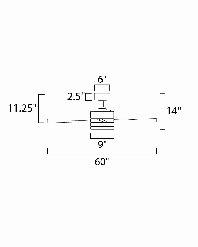 Tanker 52"Outdoor Ceiling Fan Satin Nickel