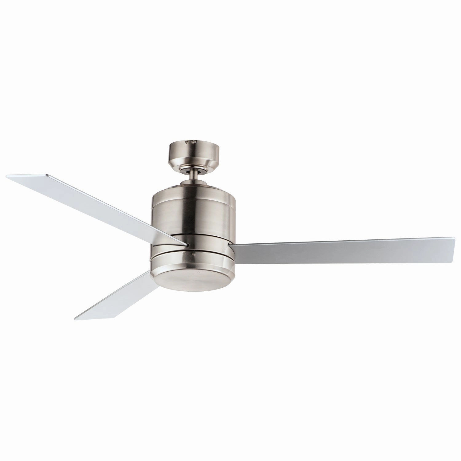 Tanker 52"Outdoor Ceiling Fan Satin Nickel quiet medium fans for living room use