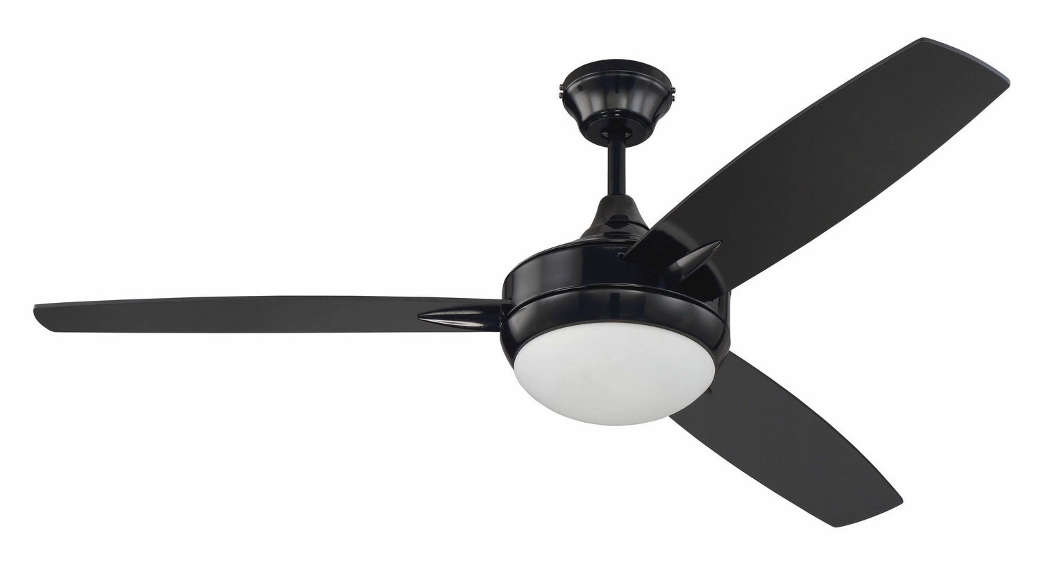 Targas 52" 52"Ceiling Fan Gloss Black portable medium fans with handle design