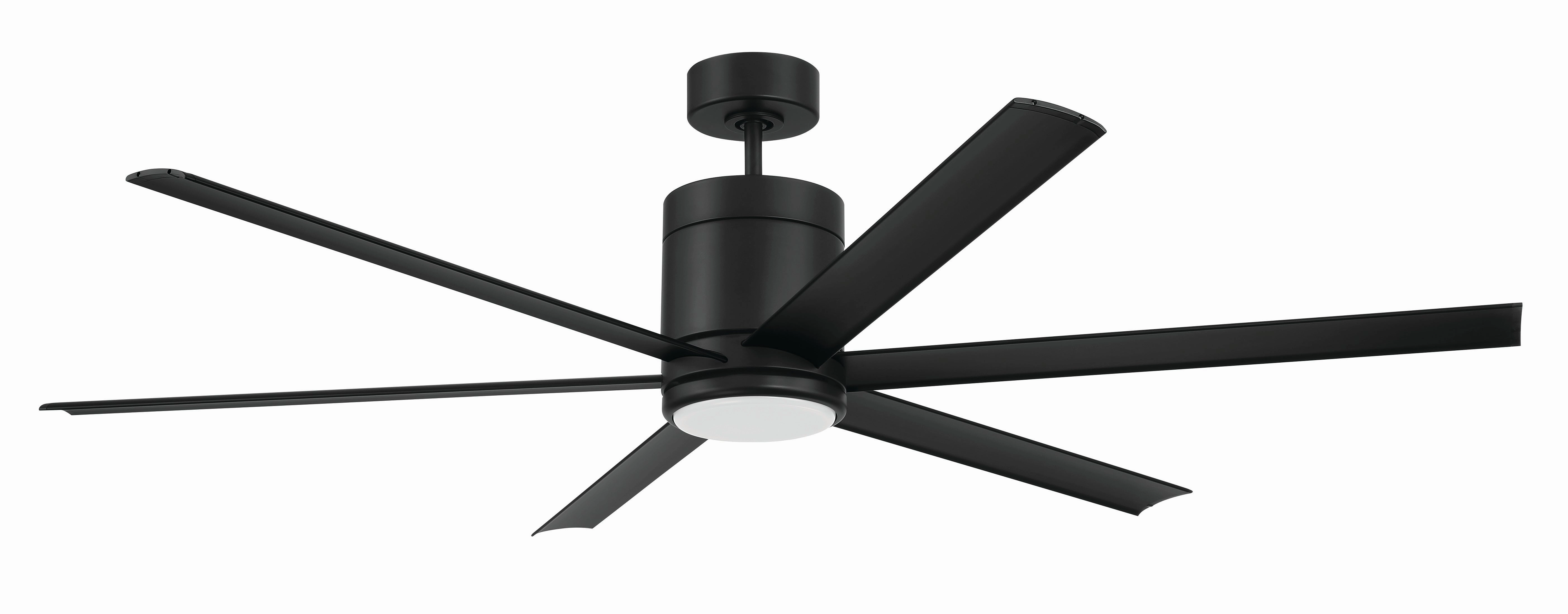 Tate 65"Ceiling Fan Flat Black portable medium fans with handle design