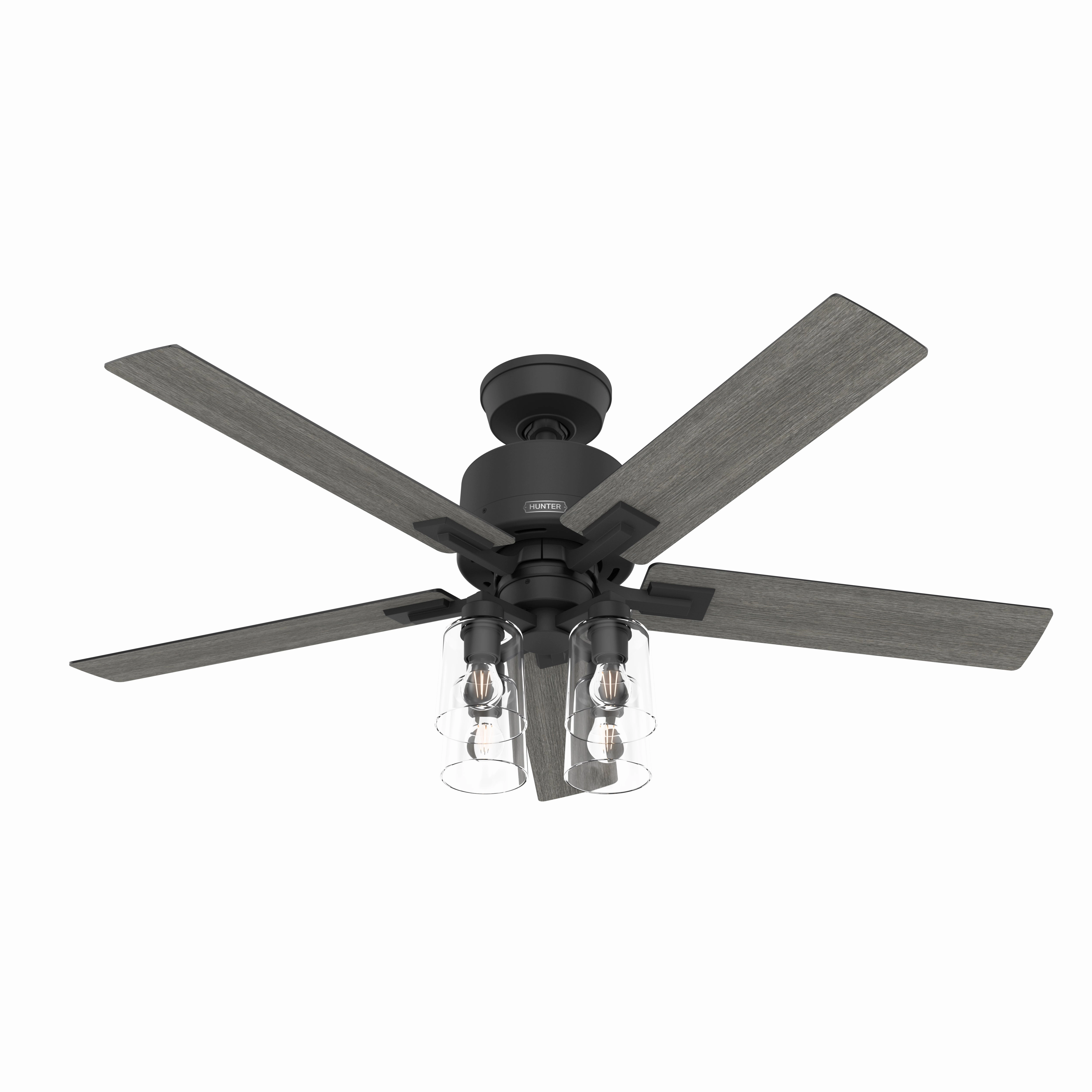 Techne 52"Ceiling Fan Matte Black