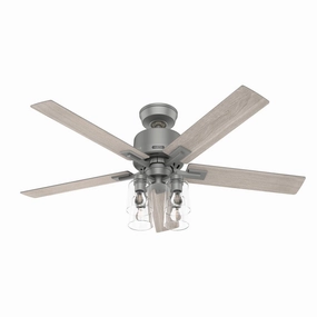 Techne 52"Ceiling Fan Matte Silver compact medium fans for desks and counters