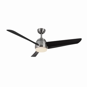 Thalia 54"Ceiling Fan Brushed Nickel/Matte Black stylish medium fans for contemporary homes