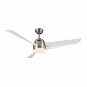 Thalia 54"Ceiling Fan Brushed Nickel/Matte White portable medium fans with handle design