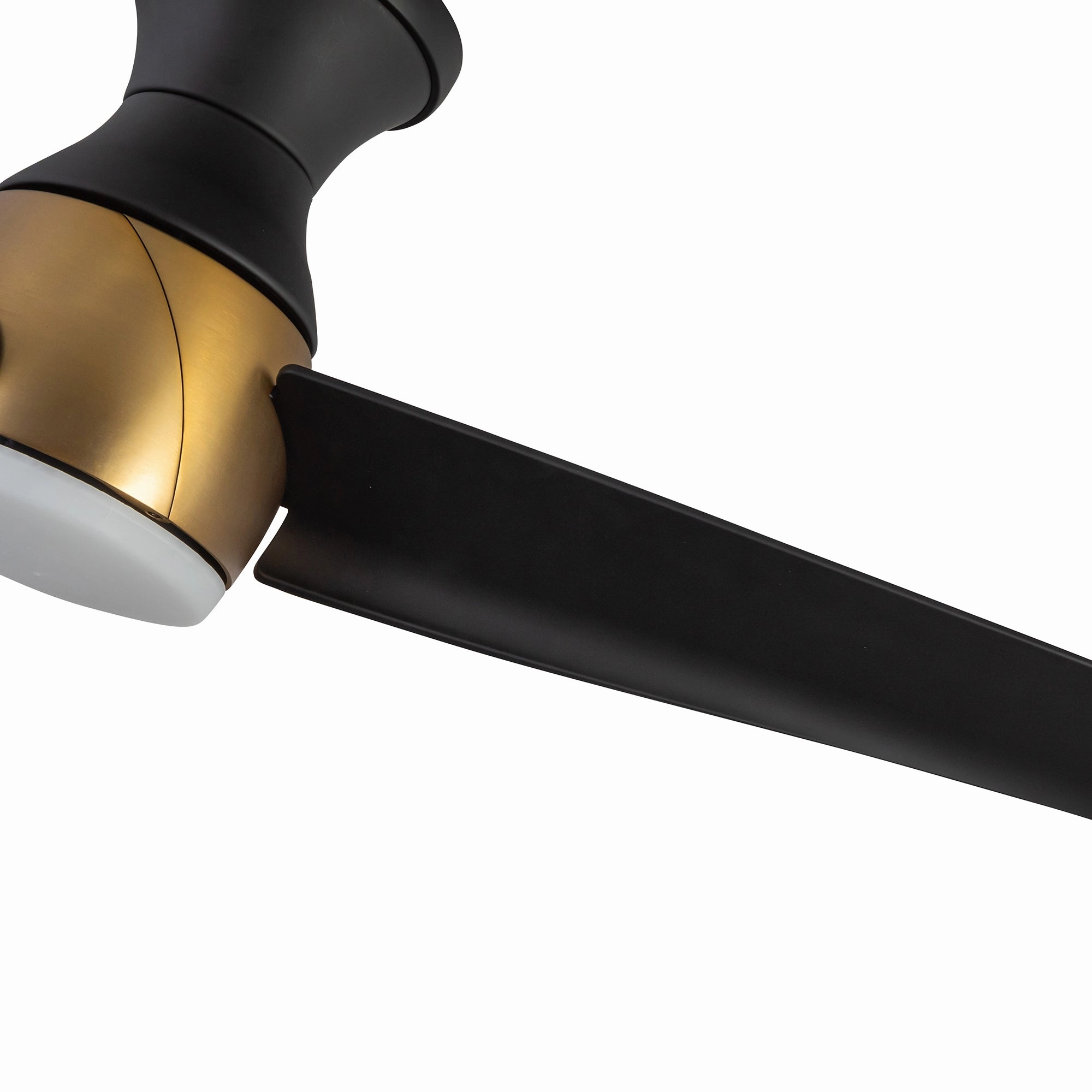 Thalia 54"Hugger Fan Brushed Gold/Matte Black