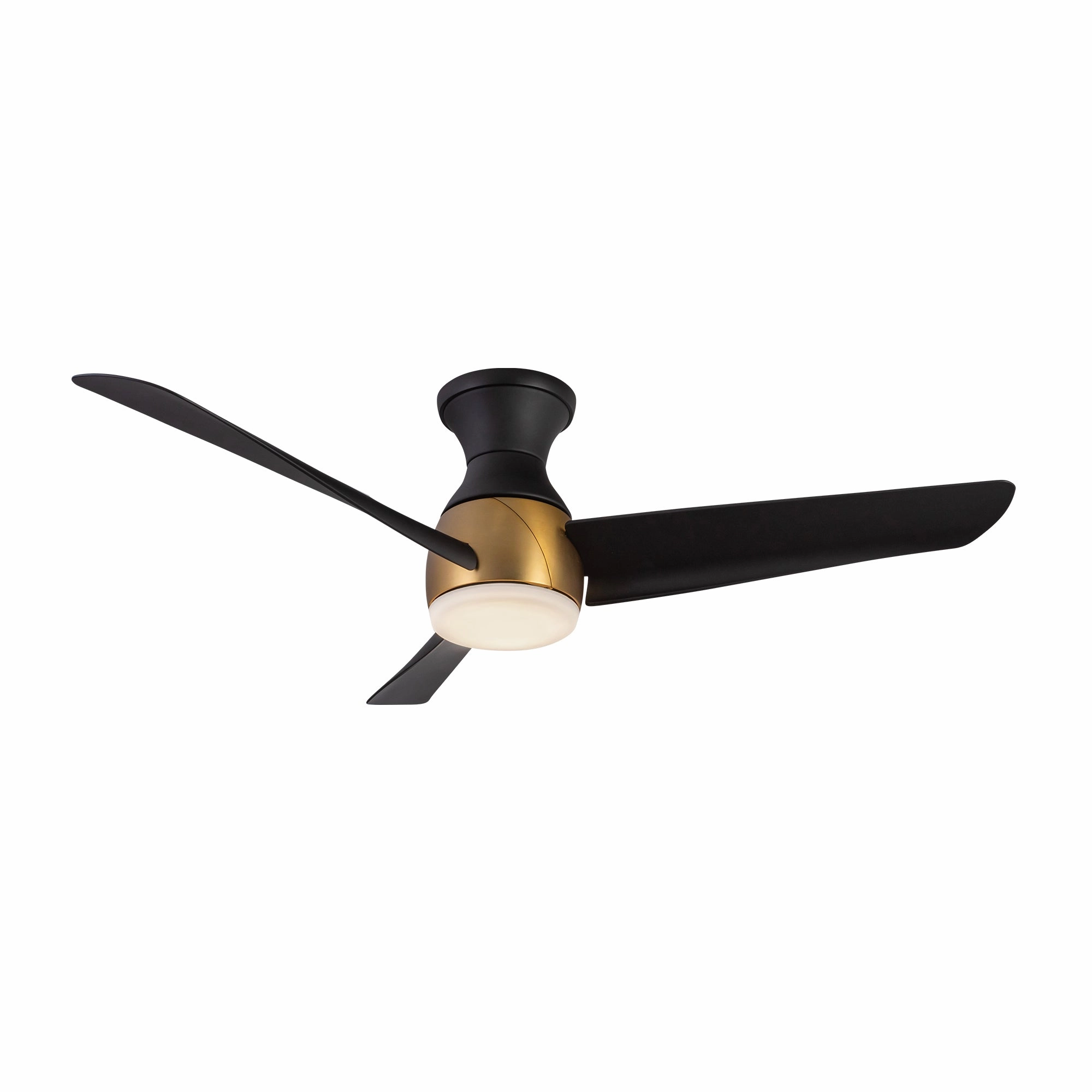 Thalia 54"Hugger Fan Brushed Gold/Matte Black