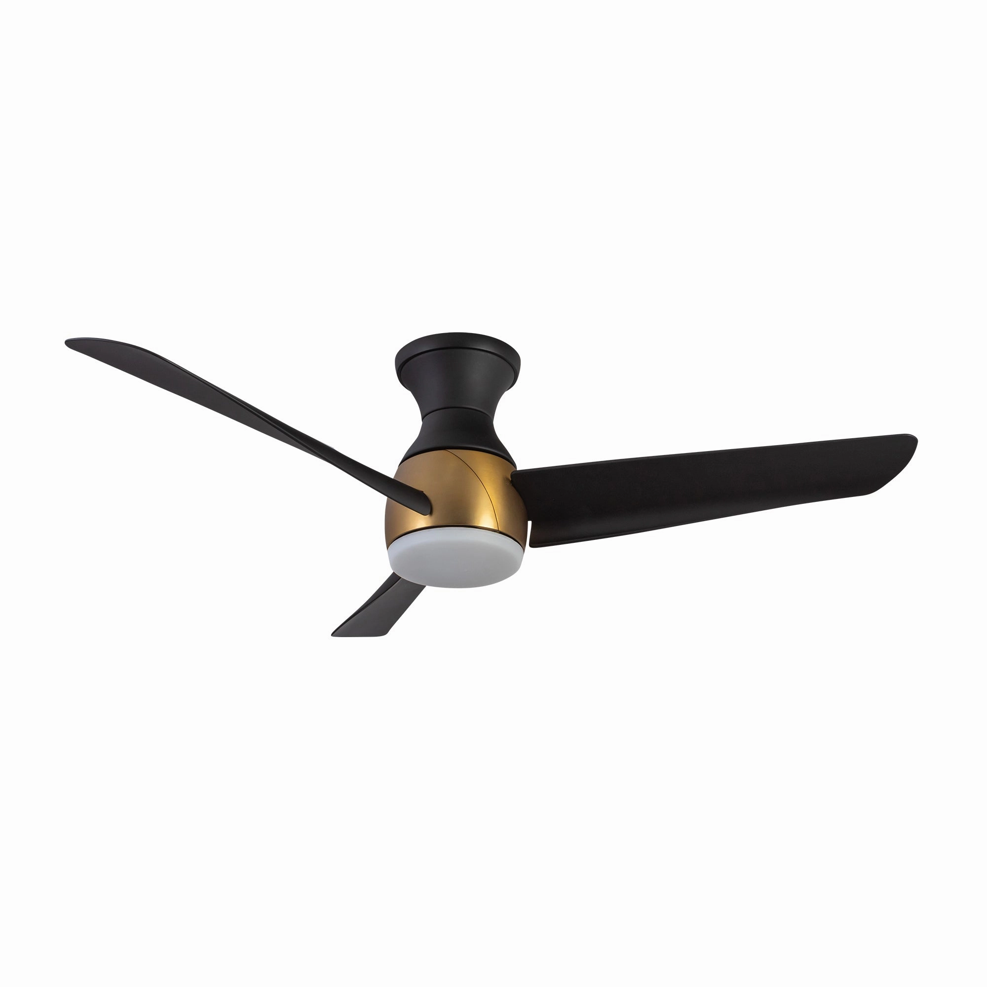 Thalia 54"Hugger Fan Brushed Gold/Matte Black