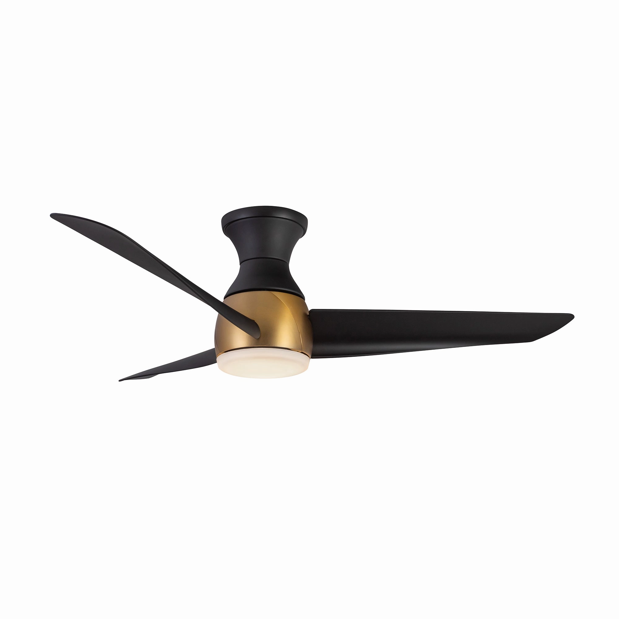 Thalia 54"Hugger Fan Brushed Gold/Matte Black