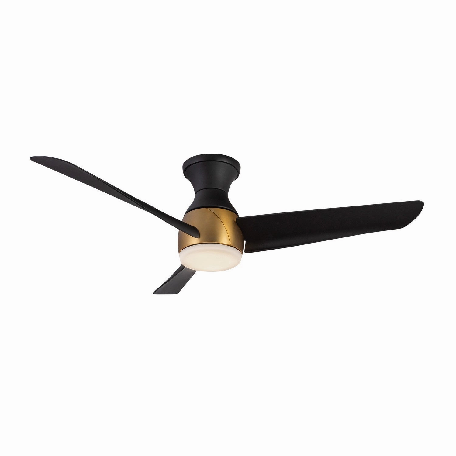 Thalia 54"Hugger Fan Brushed Gold/Matte Black affordable medium fans for summer