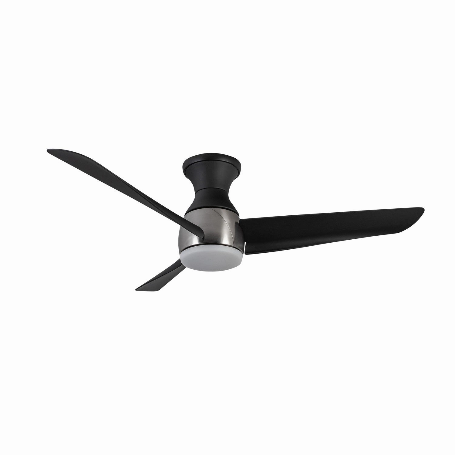 Thalia 54"Hugger Fan Brushed Nickel/Matte Black