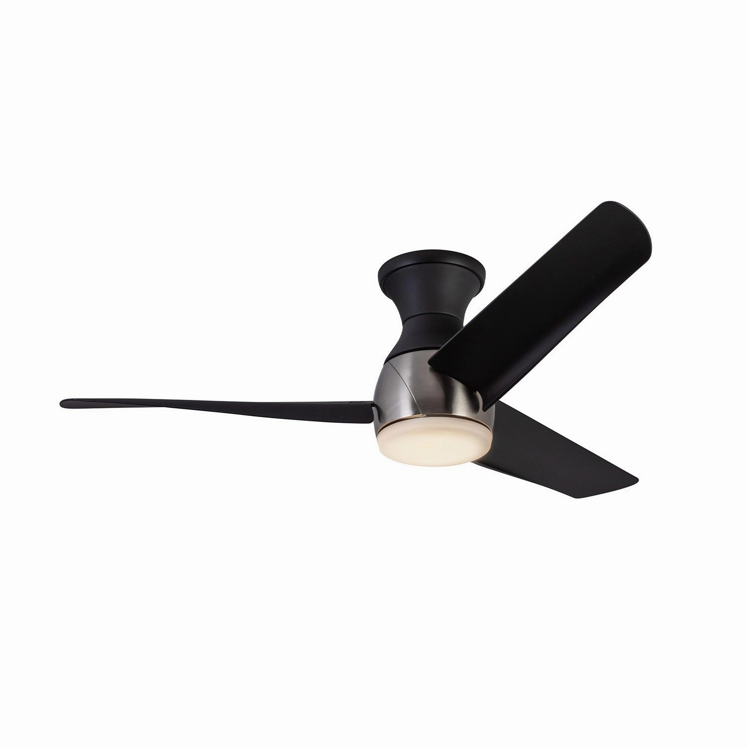Thalia 54"Hugger Fan Brushed Nickel/Matte Black