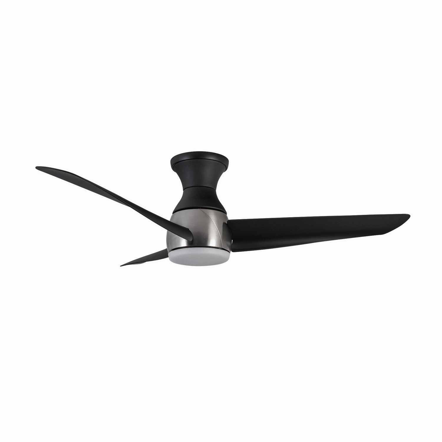 Thalia 54"Hugger Fan Brushed Nickel/Matte Black