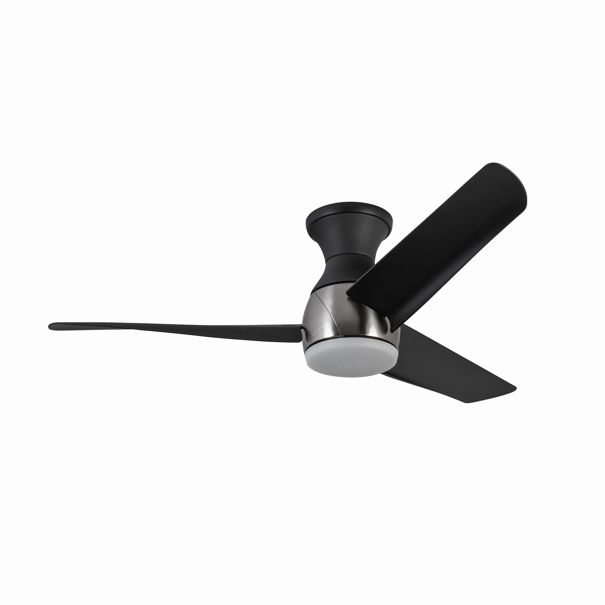 Thalia 54"Hugger Fan Brushed Nickel/Matte Black