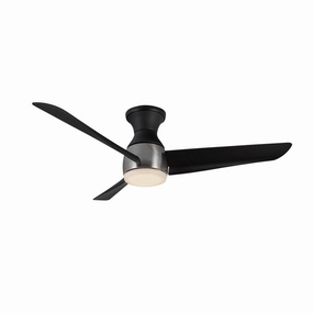 Thalia 54"Hugger Fan Brushed Nickel/Matte Black compact medium fans for desks and counters