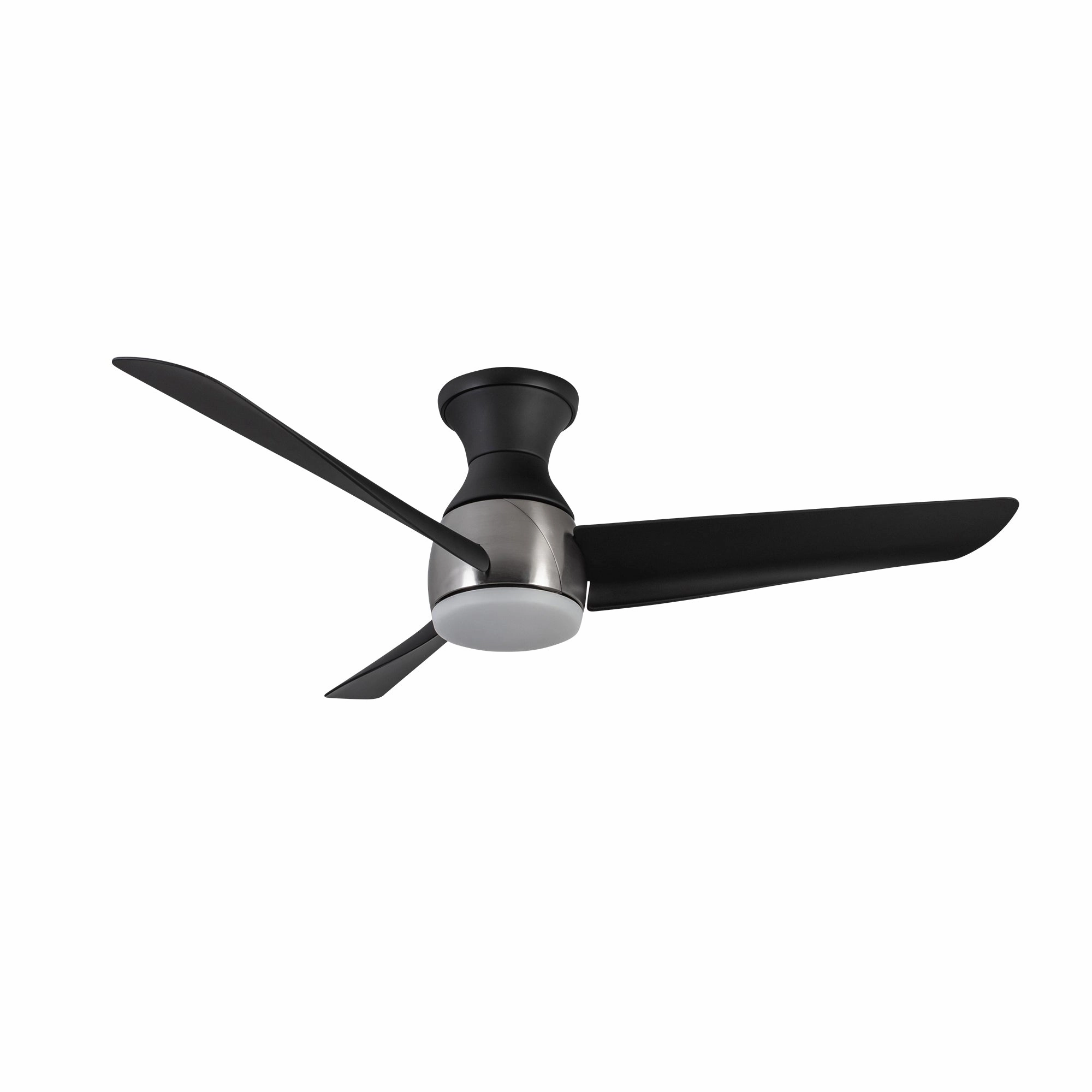 Thalia 54"Hugger Fan Brushed Nickel/Matte Black