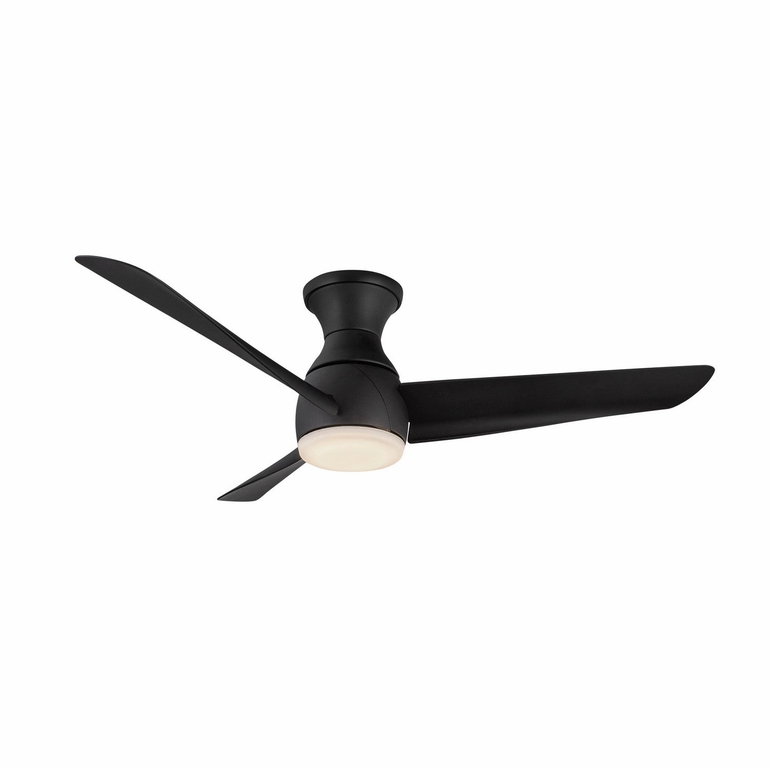 Thalia 54"Hugger Fan Matte Black quiet medium fans for living room use