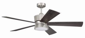 Theiry 52"Ceiling Fan Brushed Polished Nickel stylish medium fans for contemporary homes