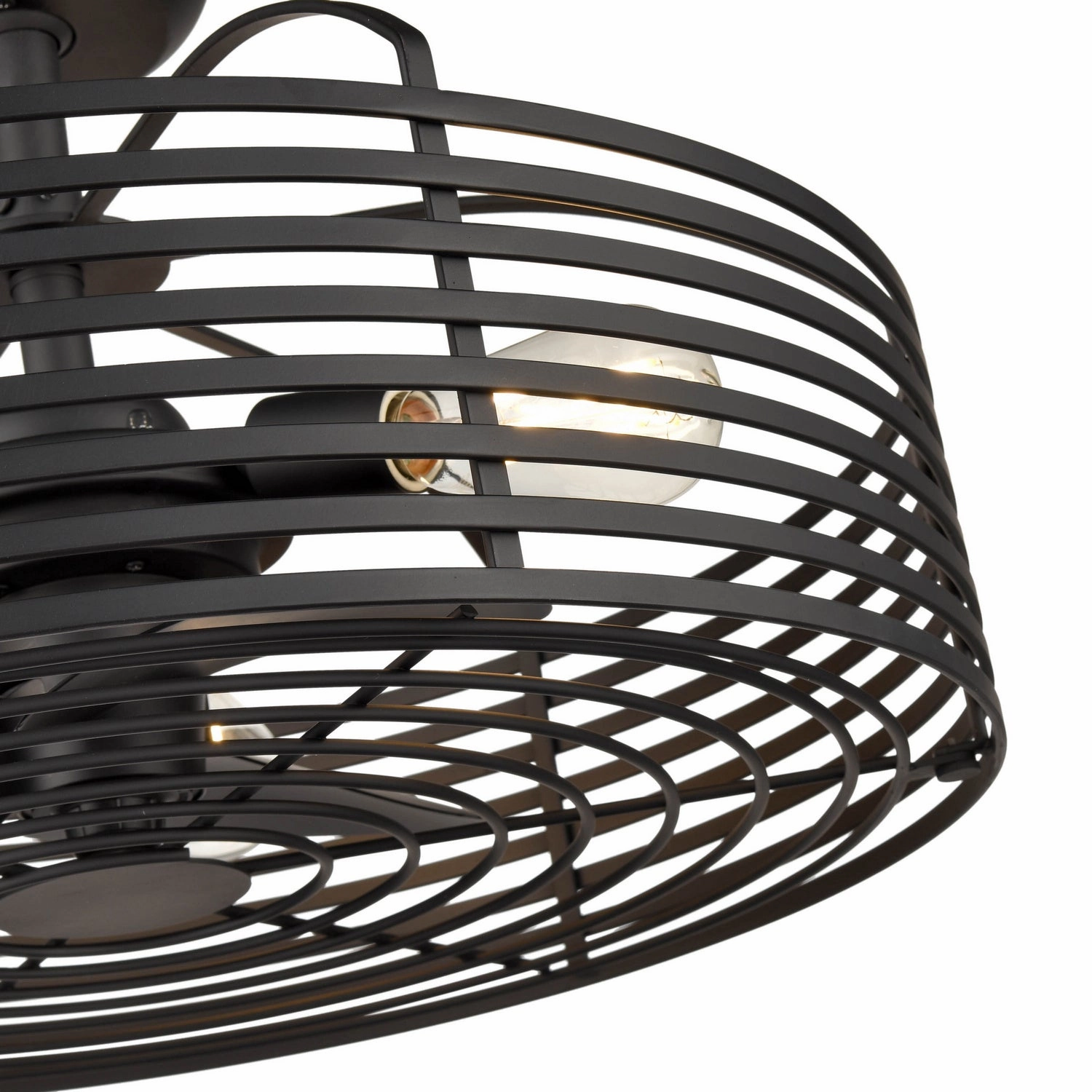 Three Light Fandelier Matte Black
