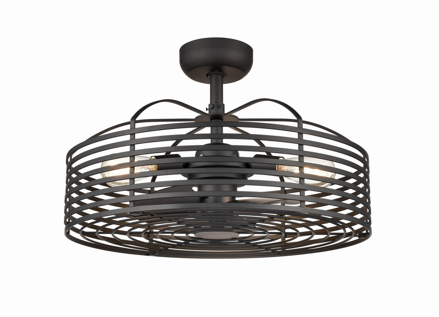 Three Light Fandelier Matte Black