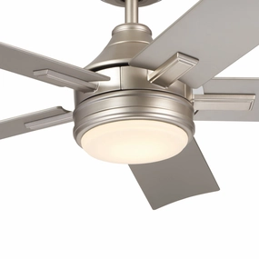 Tide 52"Ceiling Fan Brushed Nickel energy-efficient medium fans with remote