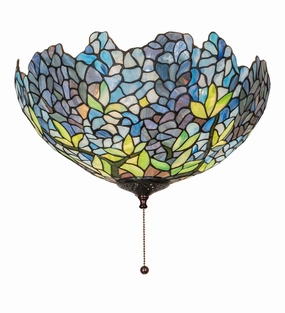 Tiffany Wisteria Three Light Fan Light Fixture best small fans for home and travel
