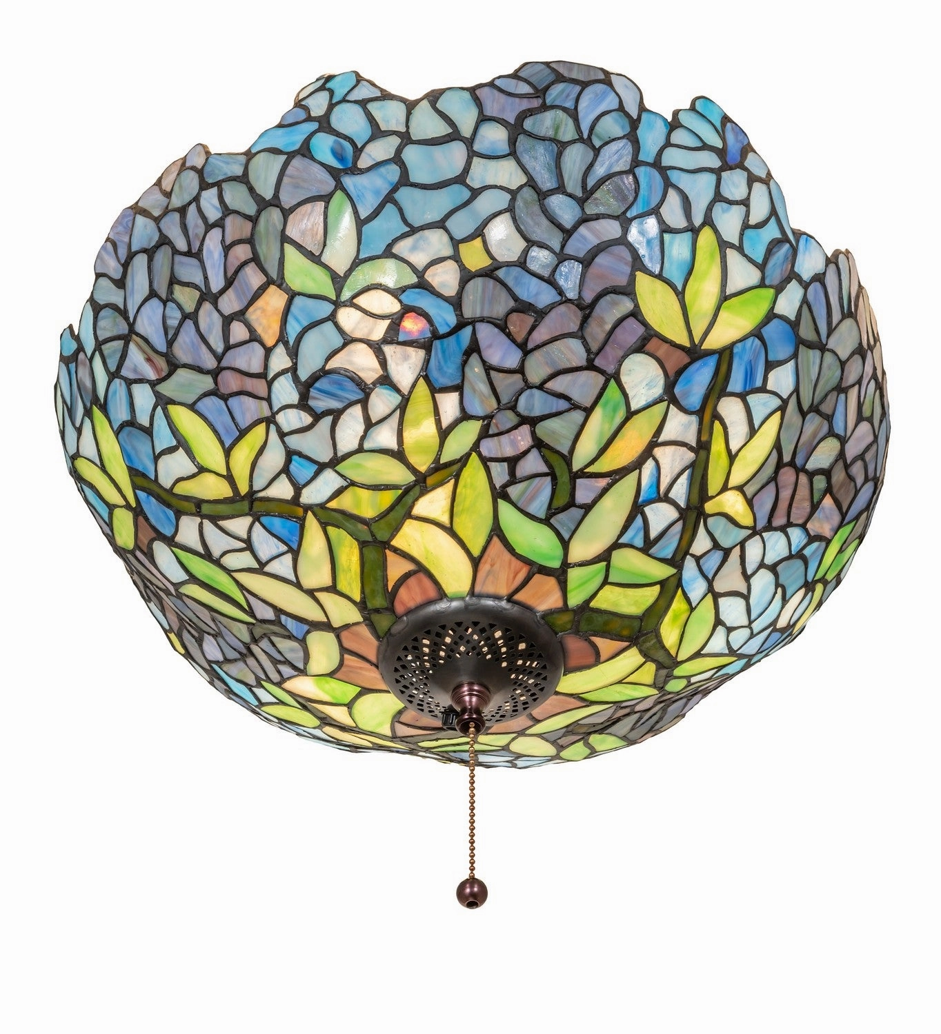 Tiffany Wisteria Three Light Fan Light Fixture