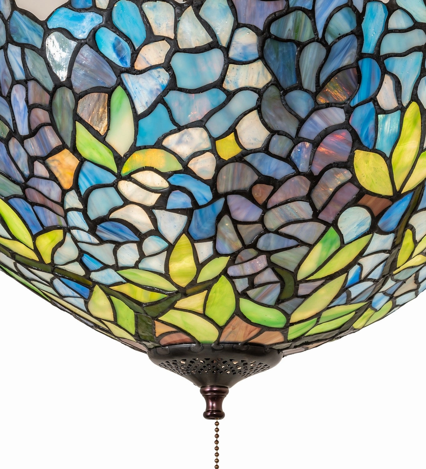 Tiffany Wisteria Three Light Fan Light Fixture