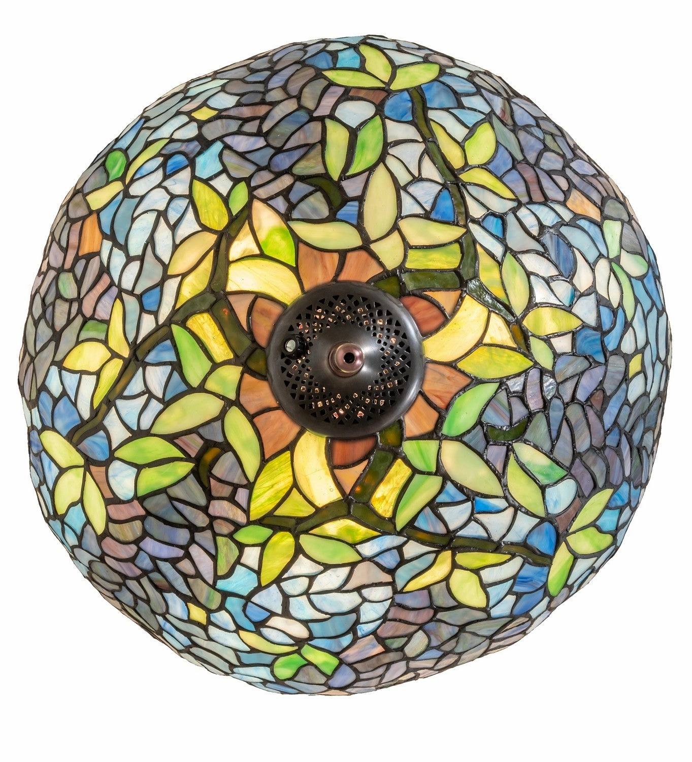 Tiffany Wisteria Three Light Fan Light Fixture