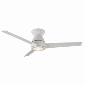 Tip-Top 44"Ceiling Fan Matte White space-saving huggers with modern style
