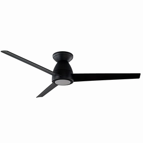 Tip-Top 52"Ceiling Fan Matte Black compact medium fans for desks and counters