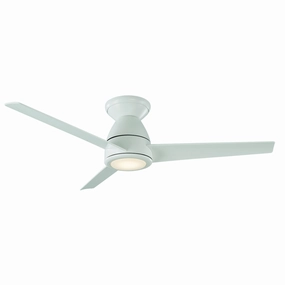 Tip-Top 52"Ceiling Fan Matte White compact medium fans for desks and counters